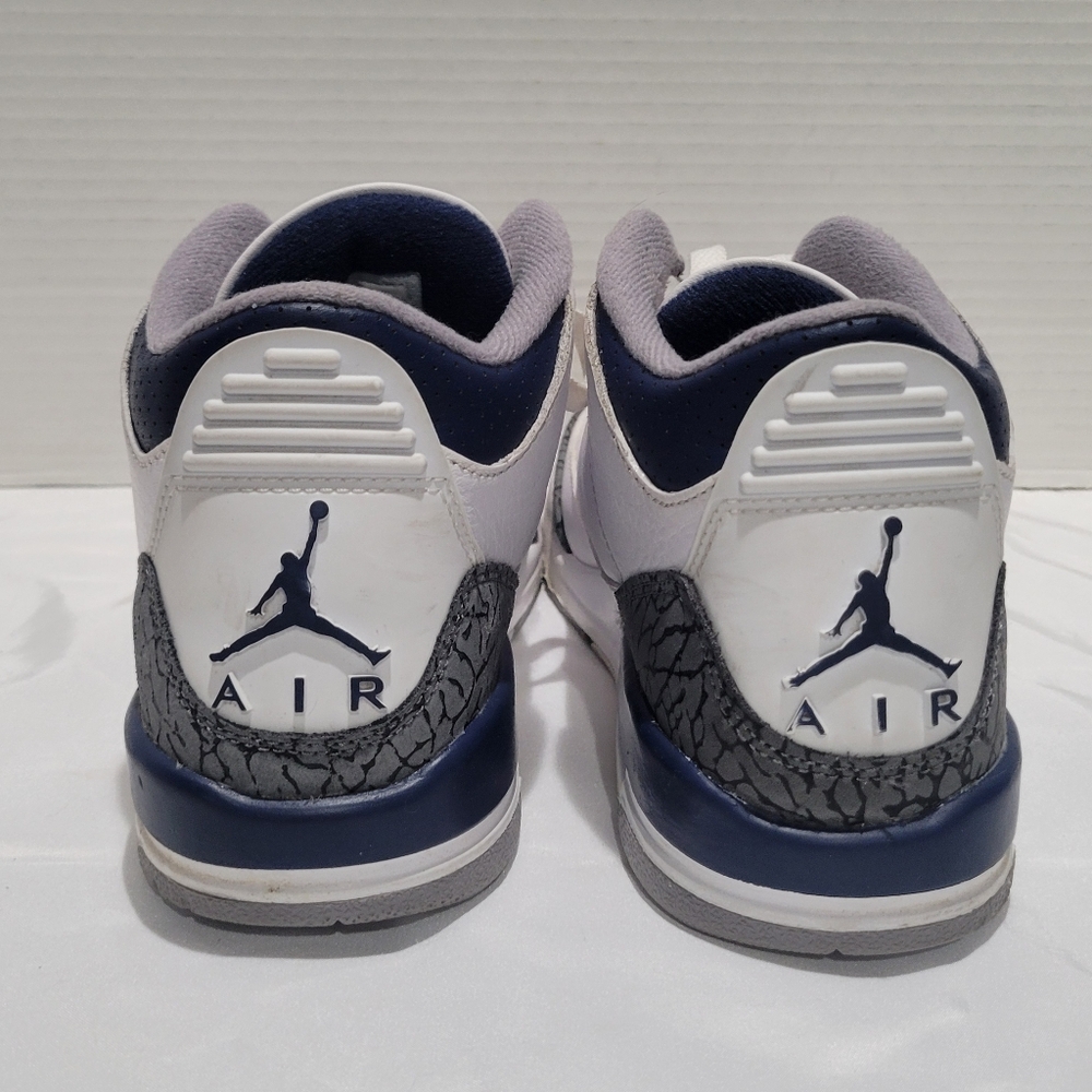 Air Jordan 3 Retro 2023 Midnight Navy 5.5 Youth Sneakers - Picture 5 of 16
